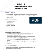 Modul 4 Pengembangan Diri & Produktivitas