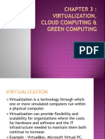 Chapter 3 - Virtualization, Cloud-Computing - Green Computing