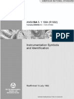 ANSI ISA 5 1 1984 R1992 Instrumentation Symbols and Identification