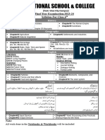 Class 6th Final-Year Exams Syllabus 2023-24