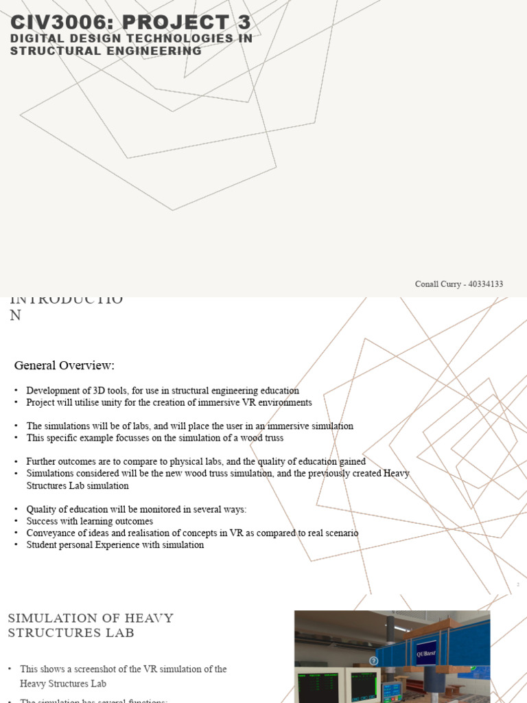 Project 3 | PDF | Virtual Reality | Simulation