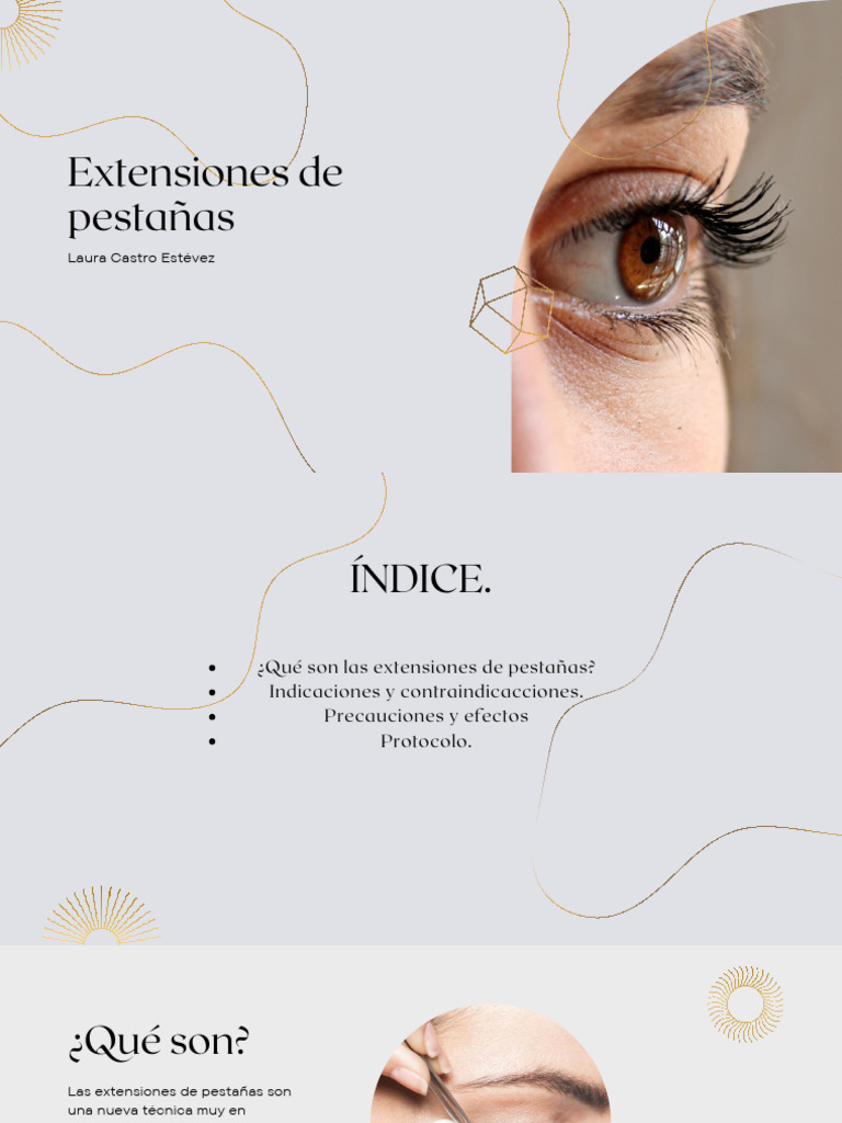 Guía de Extensiones de Pestañas | PDF | Salud y bienestar