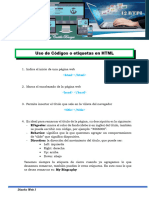 Explicación de Las Etiquetas o Códigos de HTML - 2024