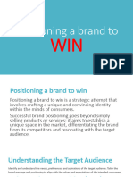 Positioning A Brand To WIN