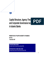 Capital Structure, Agency Theory and Corporate Governance Issues in Islamic Banks