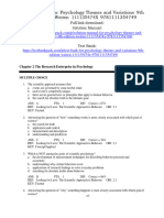 Psychology Themes and Variations 9Th Edition Weiten 111135474X 9781111354749 Test Bank Full Chapter PDF