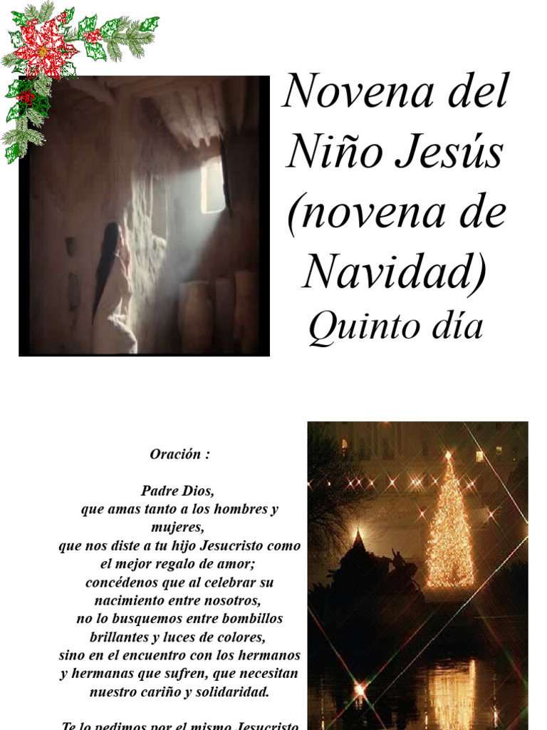 Novena Quinto Día | PDF | Oración | María, madre de Jesús