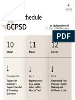 Daily Schedule GCP 21 Days of Self-Discovery