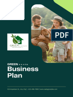 Startup Business Plan in Dark Green Lime Green Friendly Dynamic Style