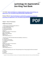 Science of Psychology An Appreciative View 3Rd Edition King Test Bank Full Chapter PDF