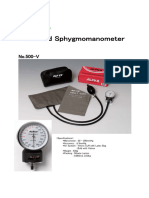 Manometer: 20 - 300Mmhg Accuracy: 3Mmhg Air System: Velcro Cuff With Latex Bag: Bulb With Valves Weight: 430G Packing: 50Sets/Carton: 0.065M3, 23.0Kg