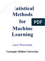 Statistical Methods For Machine Learning