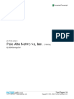 CORRECTED TRANSCRIPT - Palo Alto Networks, Inc. (PANW-US), Q2 2024 Earnings Call, 20-February-2024 4 - 30 PM ET Updated