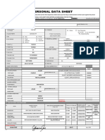 Personal Data Sheet