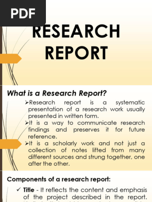 Research Report Project Proposal Position Paper