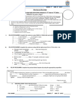 Evaluation 1° III BIM