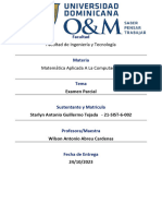 Matemática Aplicada A La Computación - Examen Palcial