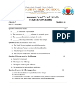 Cycle 2 - Term 2 - STD 7 GEOGRAPHY