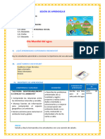 Sesión de Aprendizaje - Día Mundial Del Agua