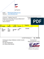 Invoice Cuci Springbed