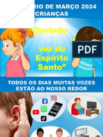 1a Aula - Slides - CRI - Seminario Marco 2024 - Ouvindo A Voz Do Espirito Santo - So A Voz Do Senhor Nos Traz Direcao Segura