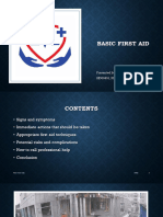 Basic First Aid Presentation