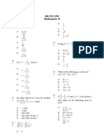 Mathematics 1992 Paper 2