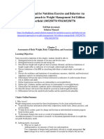 Solution Manual For Nutrition Exercise and Behavior An Integrated Approach To Weight Management 3rd Edition Summerfield 1305258770 9781305258778