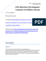 Sexuality and Its Disorders Development Cases and Treatment 1St Edition Abrams Test Bank Full Chapter PDF