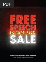 Download Free Speech is Not For Sale by English PEN SN71553250 doc pdf