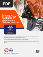 Emergency Generator Set Operation & Maintenance (Bahasa Melayu)