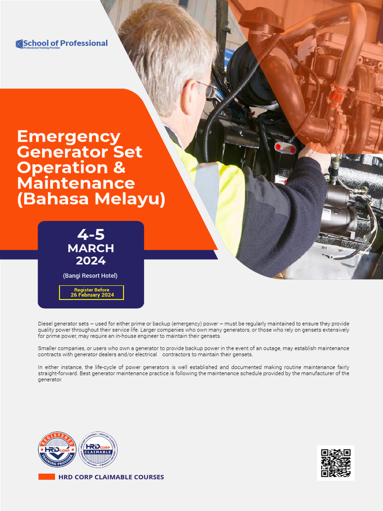 Emergency Generator Training in Malay | PDF | Electric Generator ...