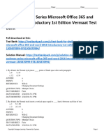Shelly Cashman Series Microsoft Office 365 and Word 2016 Introductory 1St Edition Vermaat Test Bank Full Chapter PDF