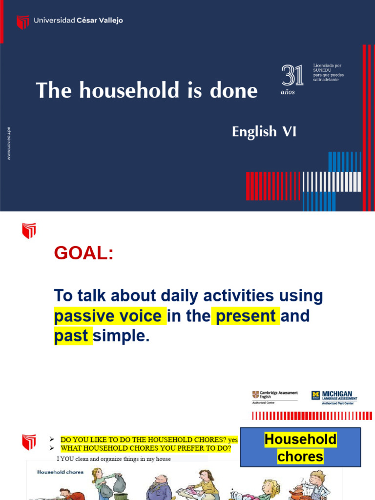 Class 4 English VI.11 Download Free PDF Housekeeping Verb