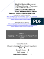 Illustrated Microsoft Office 365 and Powerpoint 2016 Introductory 1St Edition Beskeen Solutions Manual Full Chapter PDF