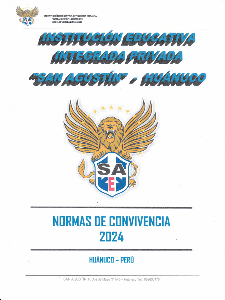 Normas de Convivencia en San Agustín | PDF | Justicia | Crimen y violencia