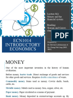 (Lecture 8.1) Chapter 11 Money and Financial System (L8)