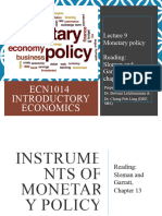 (Lecture 9) Monetary Policy (Chap 13) - Elearn