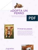 Presentación Perros y Mascotas Ilustrada Sencilla A Mano Morada