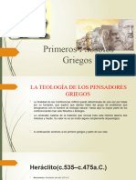 Primeros Filósofos Griegos.