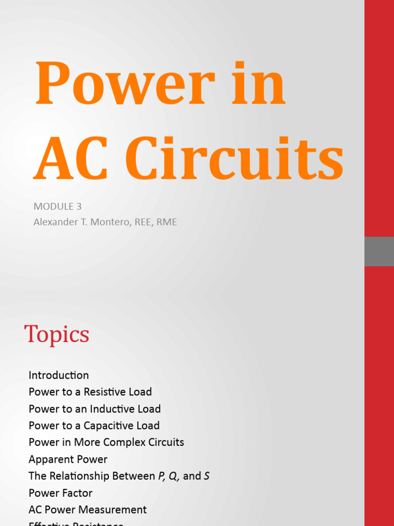 Understanding Power in AC Circuits | PDF | Ac Power | Inductance