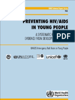 Preventing HIV in Young People: A Systematic Review of The Evidence From Developing Countries