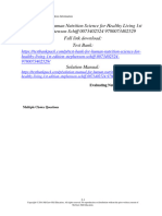 Test Bank For Human Nutrition Science For Healthy Living 1St Edition Stephenson Schiff 0073402524 9780073402529 Full Chapter PDF