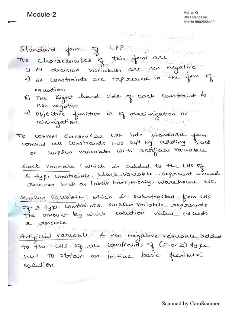 Or-Module 2 Notes | PDF | Technology & Engineering