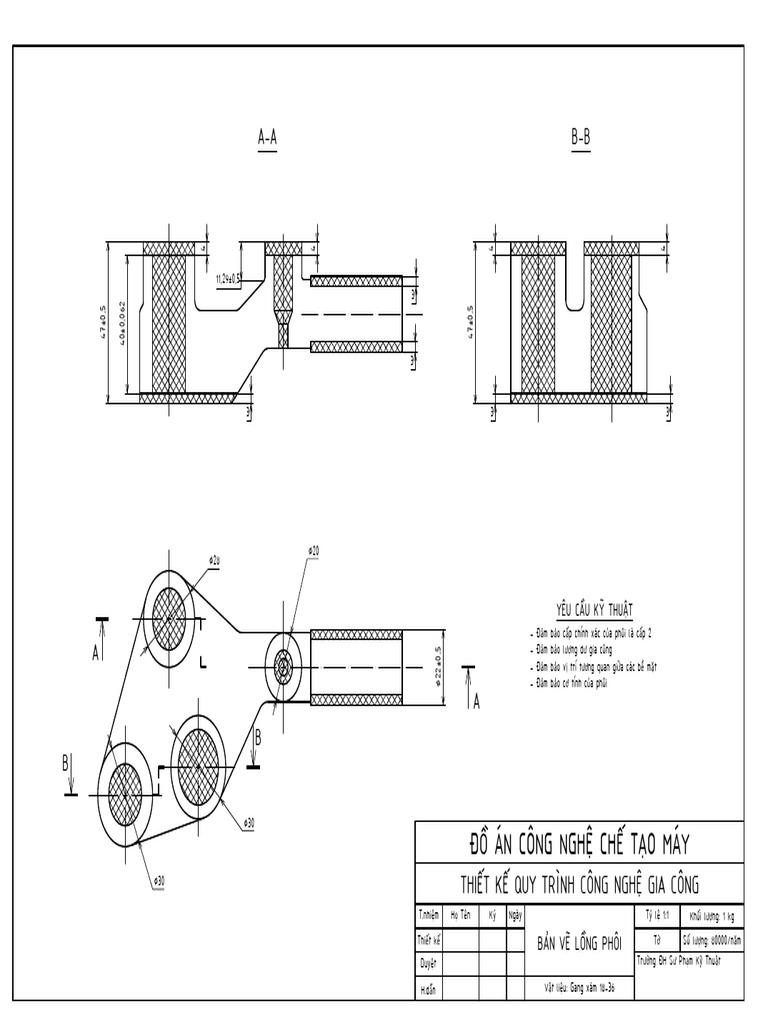 bản vẽ lồng phôi | PDF