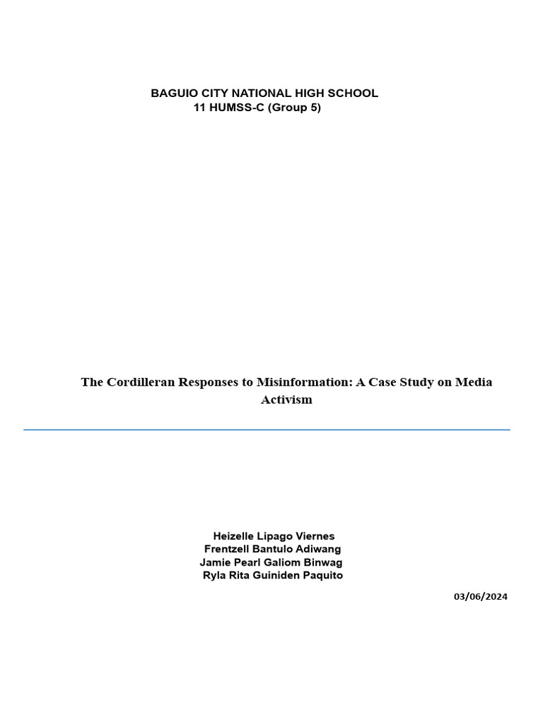 Practical Research 1 HUMSS C Group 5 | PDF | Social Media | Popular ...