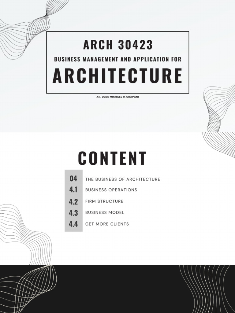 Types of Architecture Firms and Their Business Models | PDF