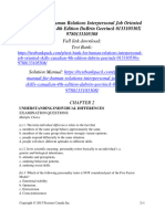 Test Bank For Human Relations Interpersonal Job Oriented Skills Canadian 4Th Edition Dubrin Geerinck 013310530X 9780133105308 Full Chapter PDF