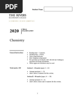 2020 Chemistry Trial 2020 Exam