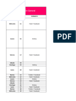 Calendario de Desarrollo de Diseños